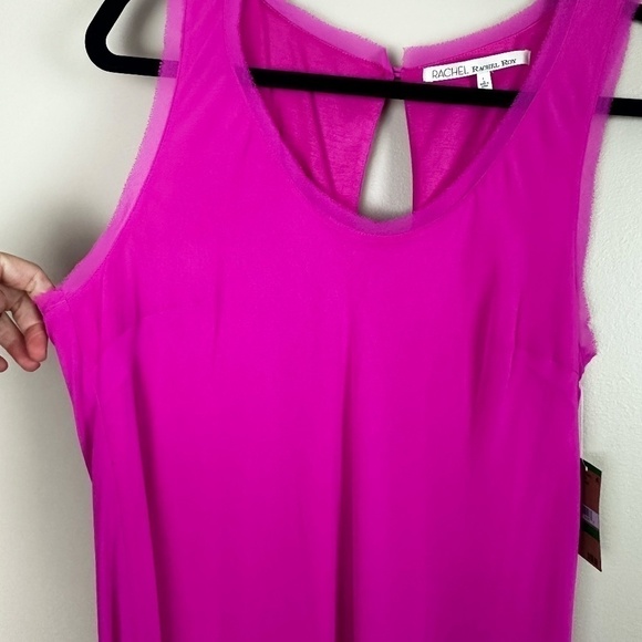 NWT Rachel Roy Women's Overlay Shift Dress in "bikini pink" size LARGE - Picture 3 of 5
